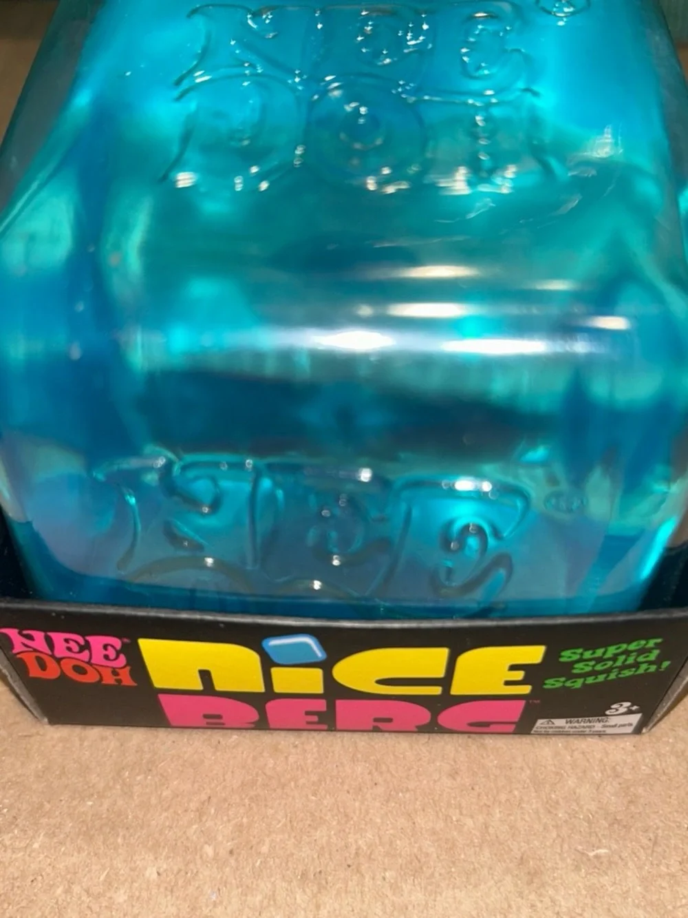 Super Solid Squish Toy - Aqua Blue